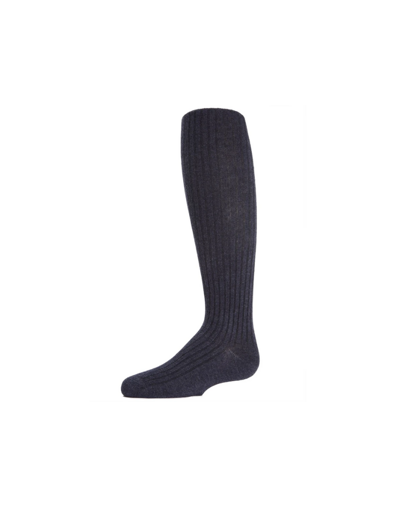 Merino Wool Ribbed Footless Sweater Tights