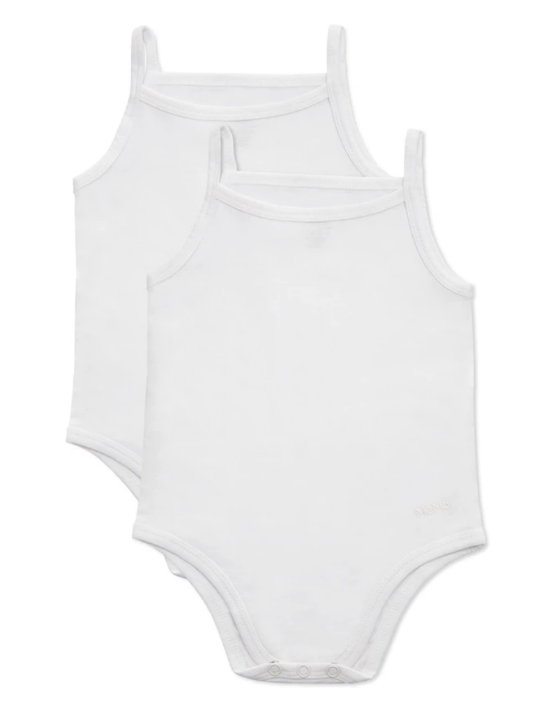 Memoi Memoi 2 Pack Baby Bodysuits MKU-2000