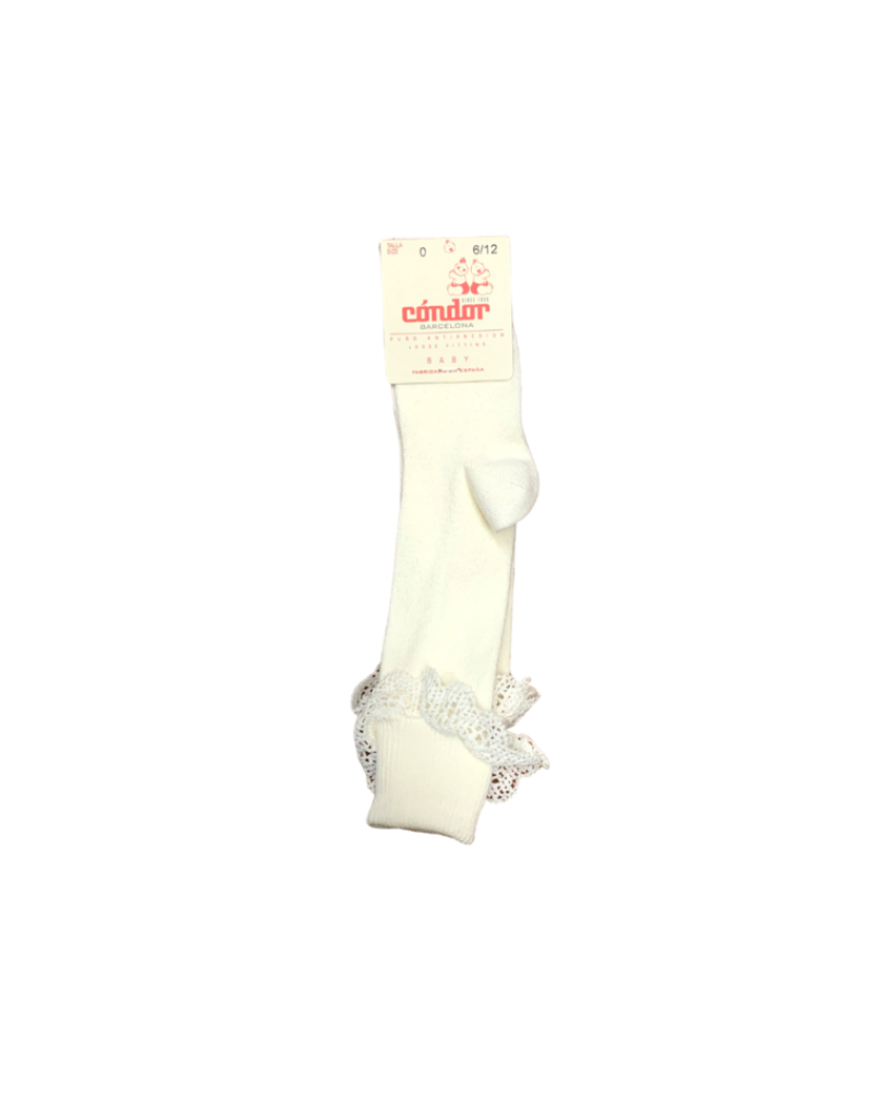 Condor Condor Knee Socks w Lace - 2425/2