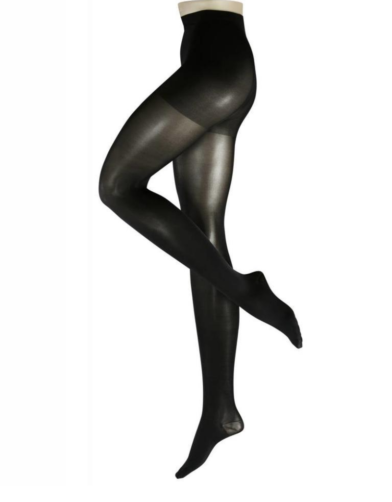 Black 40D Opaque Control Top Tights