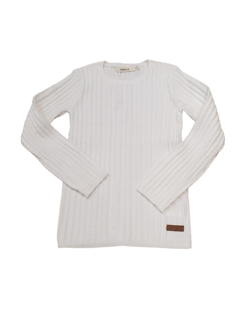 Fragile Fragile Infant  Cable Rib Knit Top