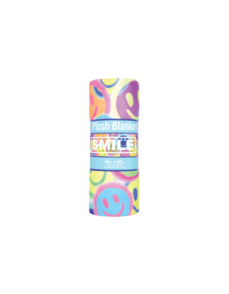 Iscream Iscream Spray Paint Smiles Plush Blanket