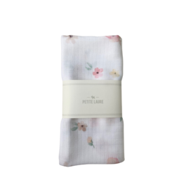 Petite Laure Petite Laure Colorful Retro Flowers Swaddle