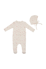 Bee and Dee Bee and Dee  Floral Cotton Footie