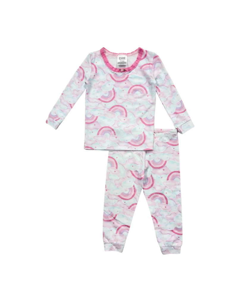 Esme Infant Rainbow Pajama - Tiptoe Boutique