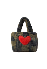 Bari Lynn Bari Lynn Heart Camo Fur Bag