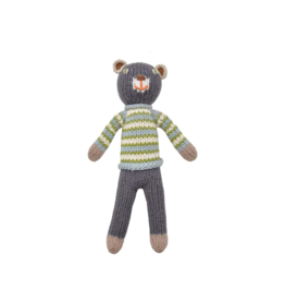 Blabla Kids School Book Boy Bear Rattle