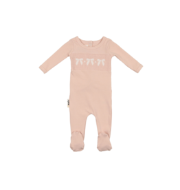 Maniere Maniere Smocked Bow Footie