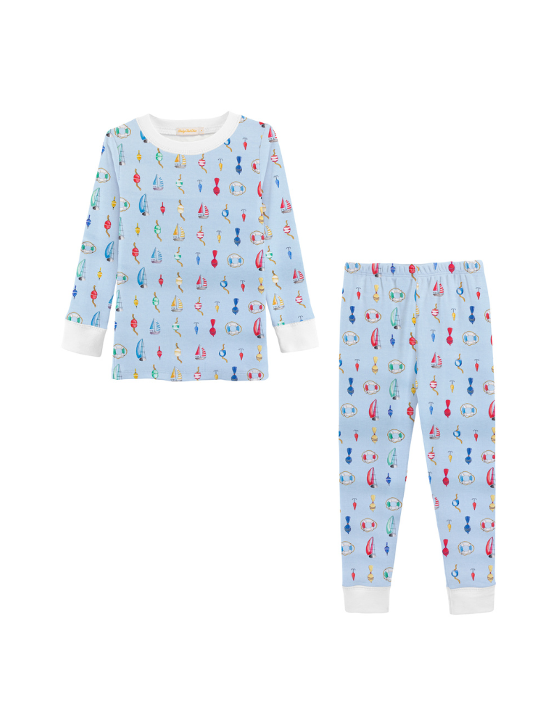 Baby Club Chic Baby Club Chic Let's Go Fishing Blue Kid Set