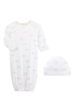 Baby Club Chic Baby Club Chic Pretty Bows Gown & Hat Set