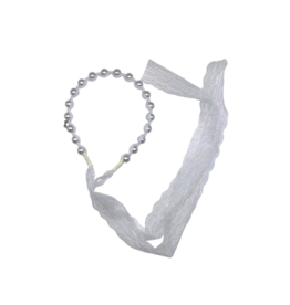 Arabelle Arabelle Pearls Headband with Lace