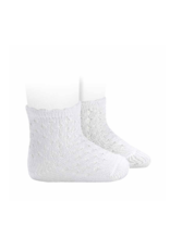 Condor Condor Scalloped Edge Crochet Sock-3503/4