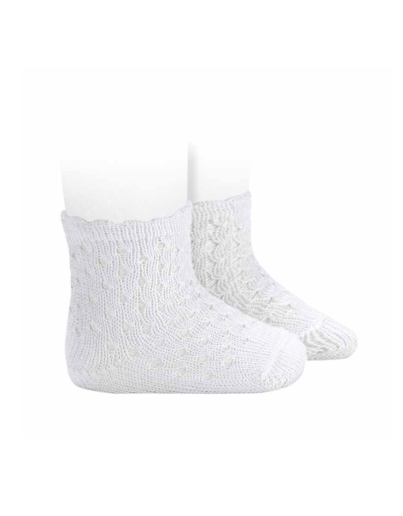 Condor Condor Scalloped Edge Crochet Sock-3503/4