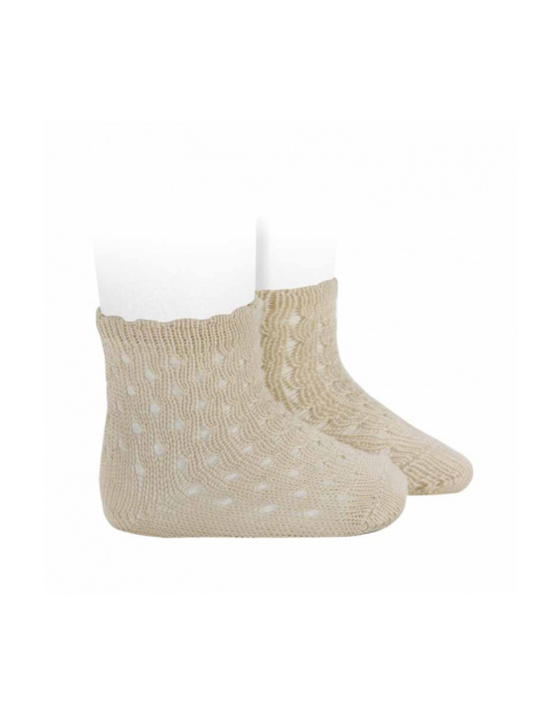 Condor Condor Scalloped Edge Crochet Sock-3503/4