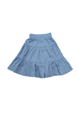 Hopscotch Hopscotch Girls Tiered Denim Skirt CX-11557K