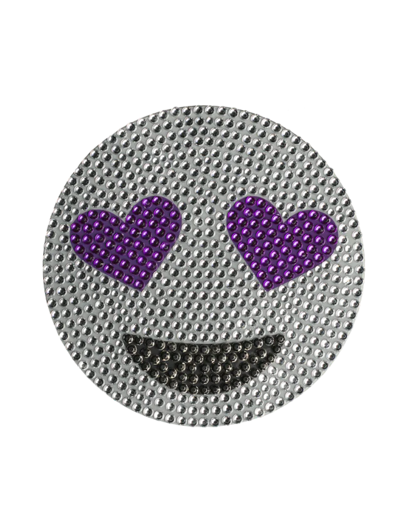 StickerBeans StickerBeans Purple Heart Eye Emoji