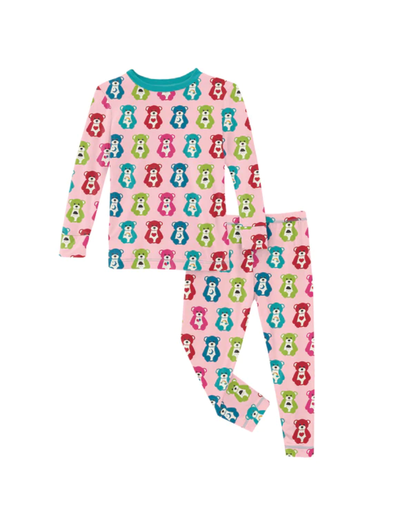 Kickee Pants Infant Lotus Happy Teddy Pajama - Tiptoe Boutique