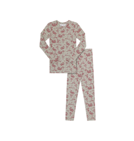 Crew Girl Checkered Fleece Grandpa Pajama - Tiptoe Boutique