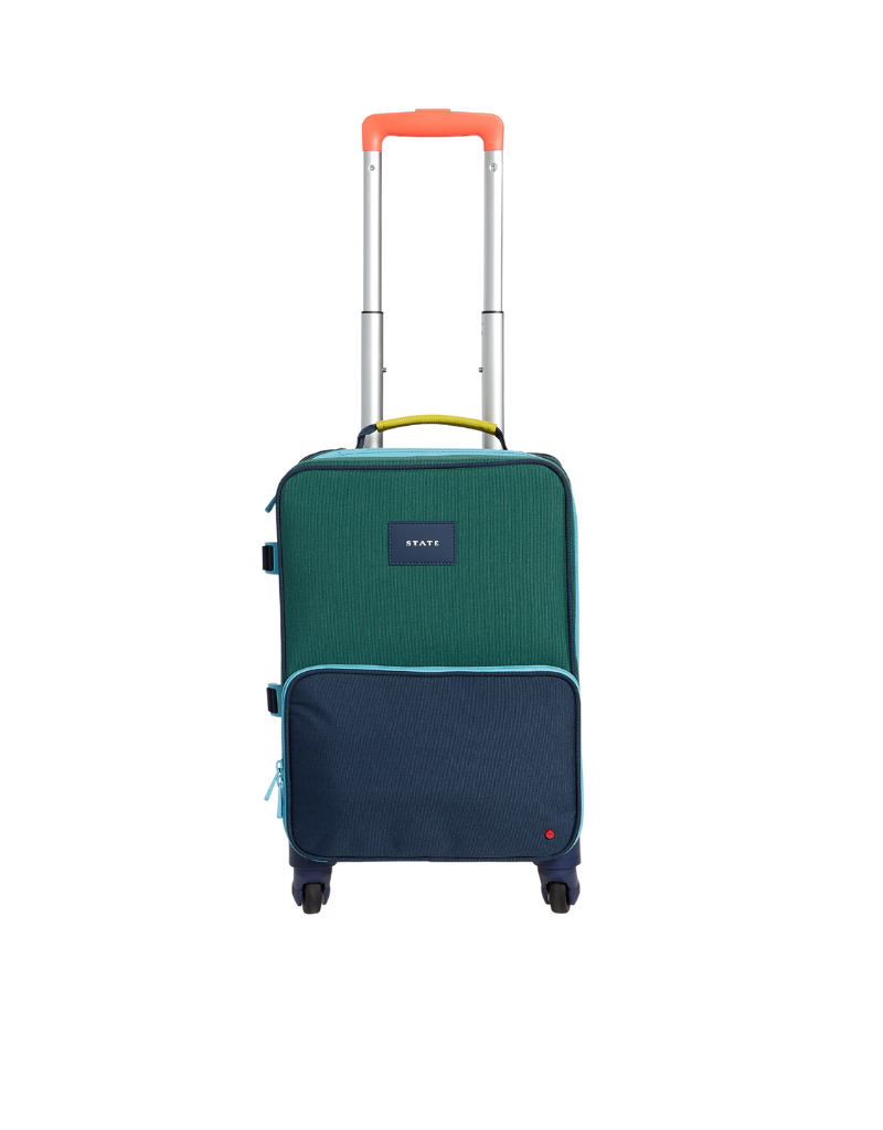 State State Mini Logan Green/Navy Suitcase