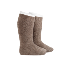 Condor Condor Wool Blend Patterned Knee sock-1220/2