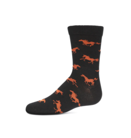 Memoi Memoi Horse Boys Crew Sock MK-164