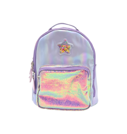 Bari Lynn Bari Lynn Confetti Star Lavender Mini Backpack