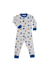 Noomie Noomie Infant Gray Football Pajama
