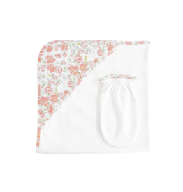 Baby Club Chic Baby Club Chic Pastel Floral Hooded Towel Set