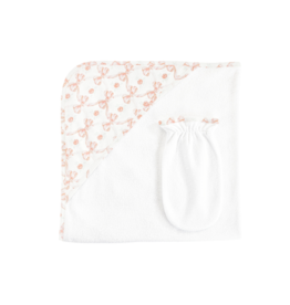 Baby Club Chic Baby Club Chic Pretty Bows Hooded Towel-Set