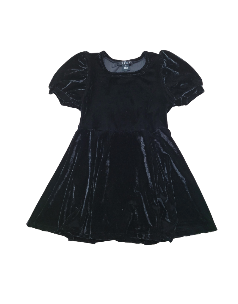 Flower by Zoe Black Velvet Dress Tiptoe Boutique