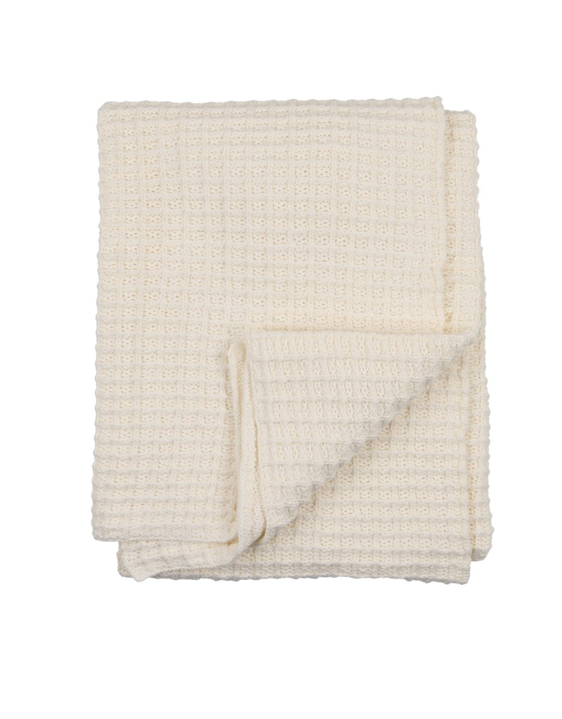 Peluche Peluche Crochet Waffle Knit Blanket
