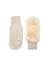 Carolina Amato Carolina Amato Faux Fur Mittens-K130