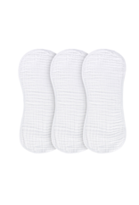 Ely's & Co Ely's  & Co White Absorbent Burp Cloths-3 Pack