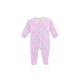 Baby Club Chic Baby Club Chic Tiny Flower Pink Footie