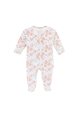Baby Club Chic Baby Club Chic Pastel  Floral Zipped Footie