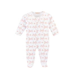 Baby Club Chic Baby Club Chic Bows and Roses Zipped Footie