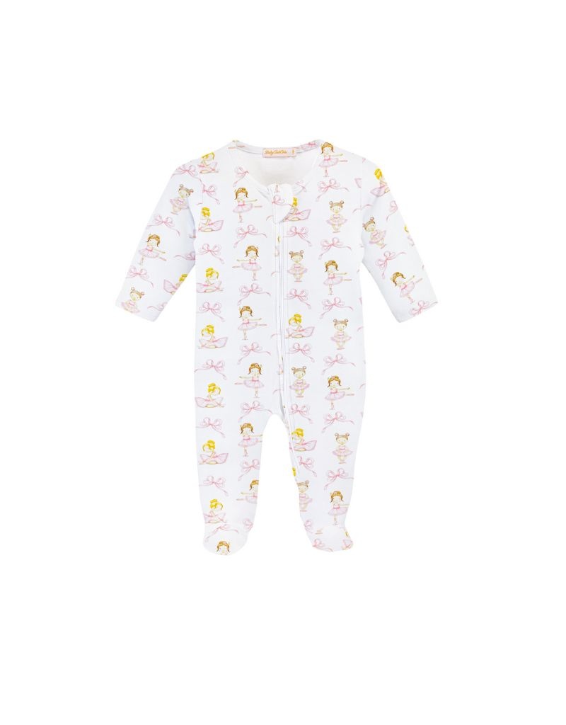 Baby Club Chic Petit Dancer Zipped Footie - Tiptoe Boutique