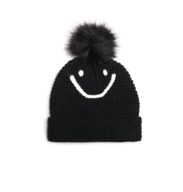 Jocelyn Jocelyn Waffle Knit Smile Hat