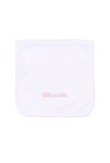 Magnolia Baby Magnolia Baby Brother and Sister Embroidered Burp Cloth-Pink
