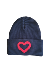 Mini Pops Mini Pops Sherpa Heart Cuff Hat BR-D110
