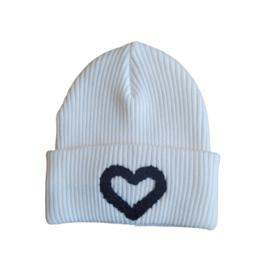 Mini Pops Mini Pops Sherpa Heart Cuff Hat BR-D110