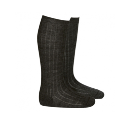 Condor Condor 100% Wool Ribbed Knee Sock 1204/2
