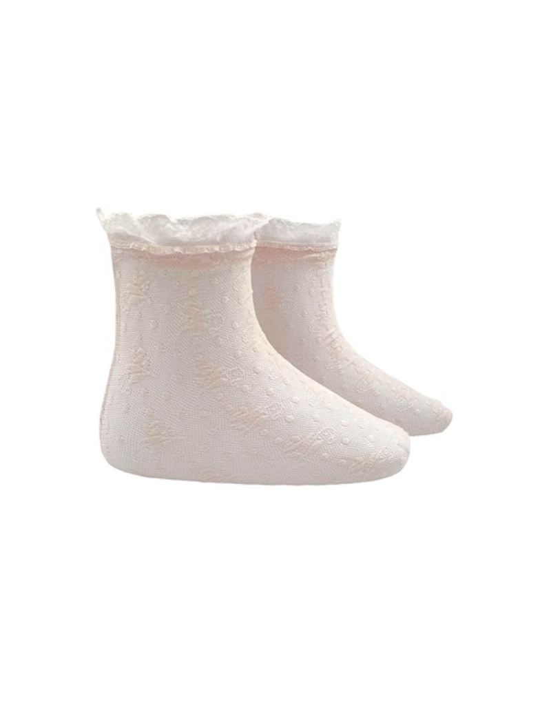 Condor Condor Floral Designed Lace Sock 4502/4