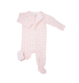 Sweet Bamboo Sweet Bamboo Baby's Breath  Zipper Footie