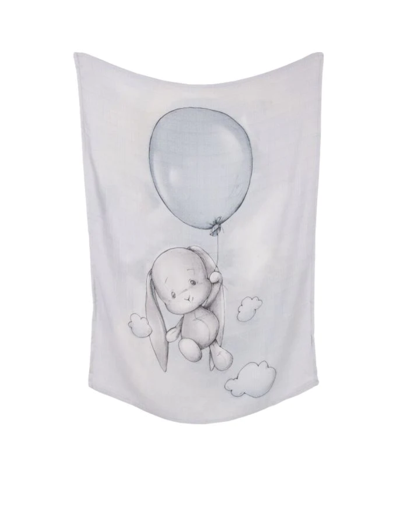 Effiki Effiki Bunny Air Balloons Swaddle-48"