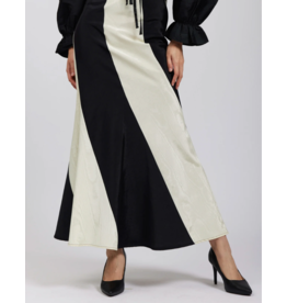 Batsheva Batsheva Cera Skirt in Cream & Black Moiré