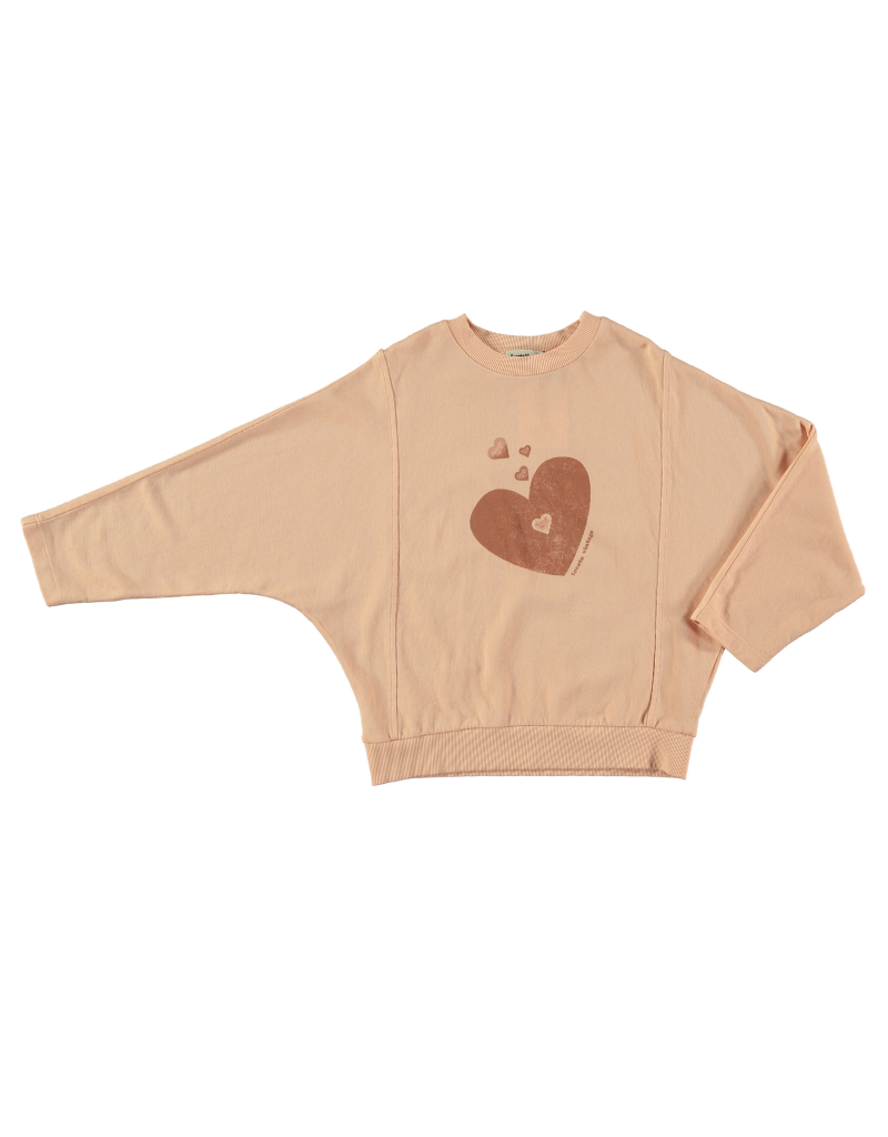 Tocoto Vintage Tocoto Vintage Infant Hearts Sweatshirt