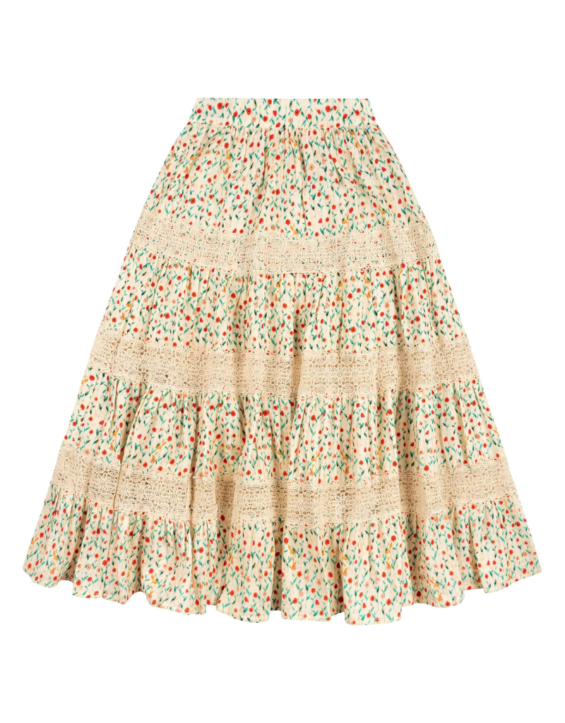 Atelier Parsmei Atelier Parsmei  Imogene Poppy Garden Skirt