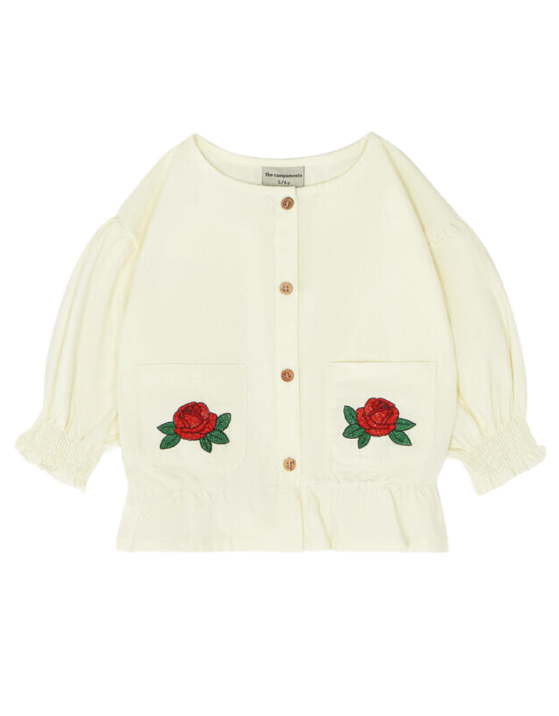 The Campamento The Campamento Flowers  Embroidery Blouse