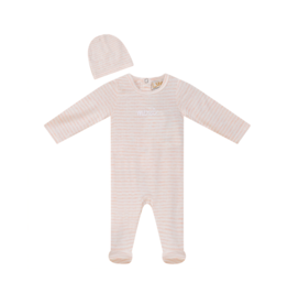 Lux Lux Stripped Pointelle Footie